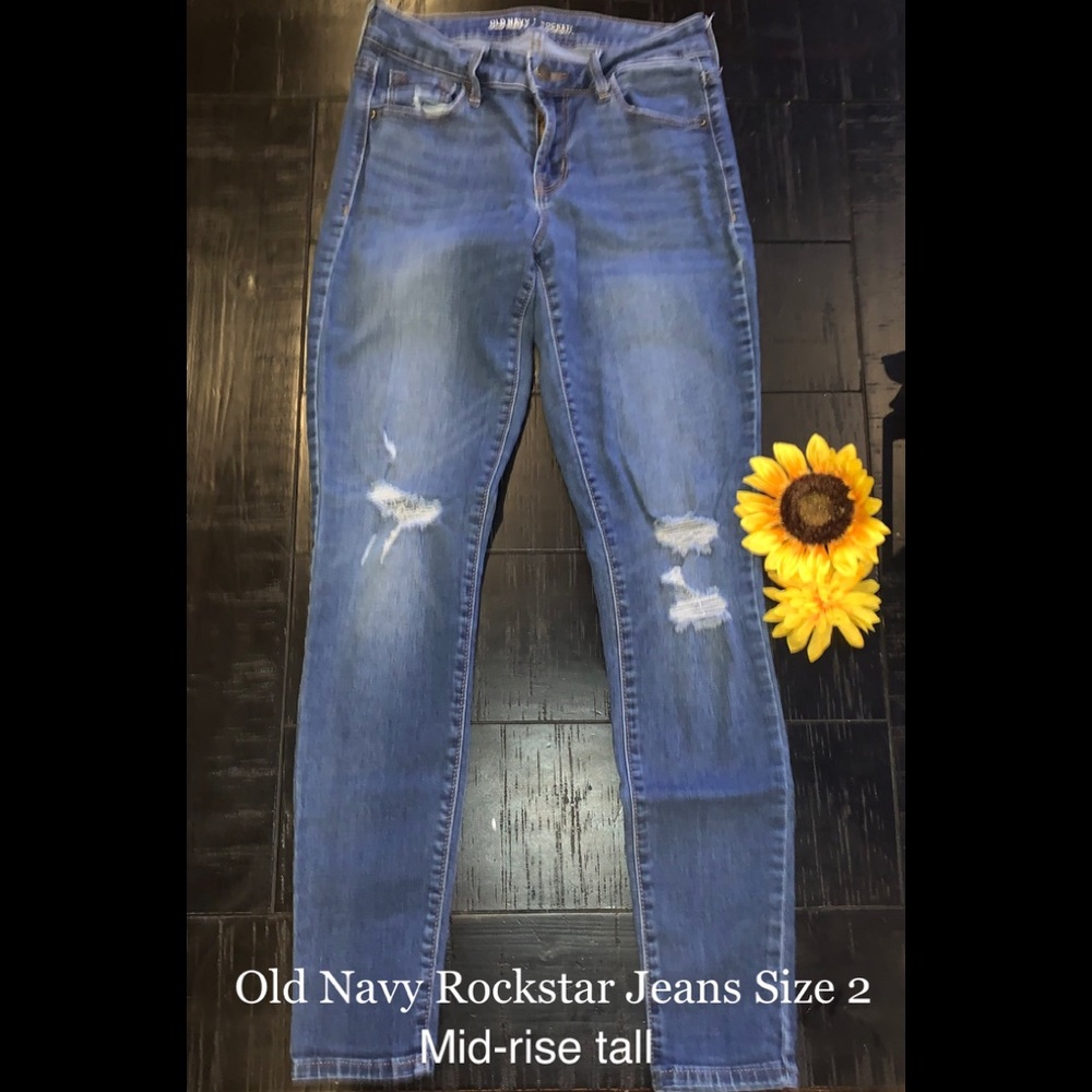 Old Navy Distressed Rockstar Jeans